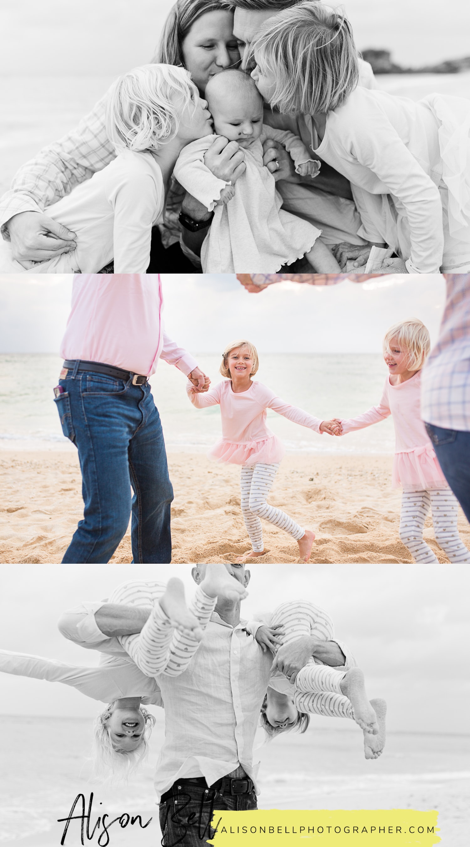 Baby and child family photography with the grandparents! On the beach in Okinawa, Japan by Alison Bell, Photographer.