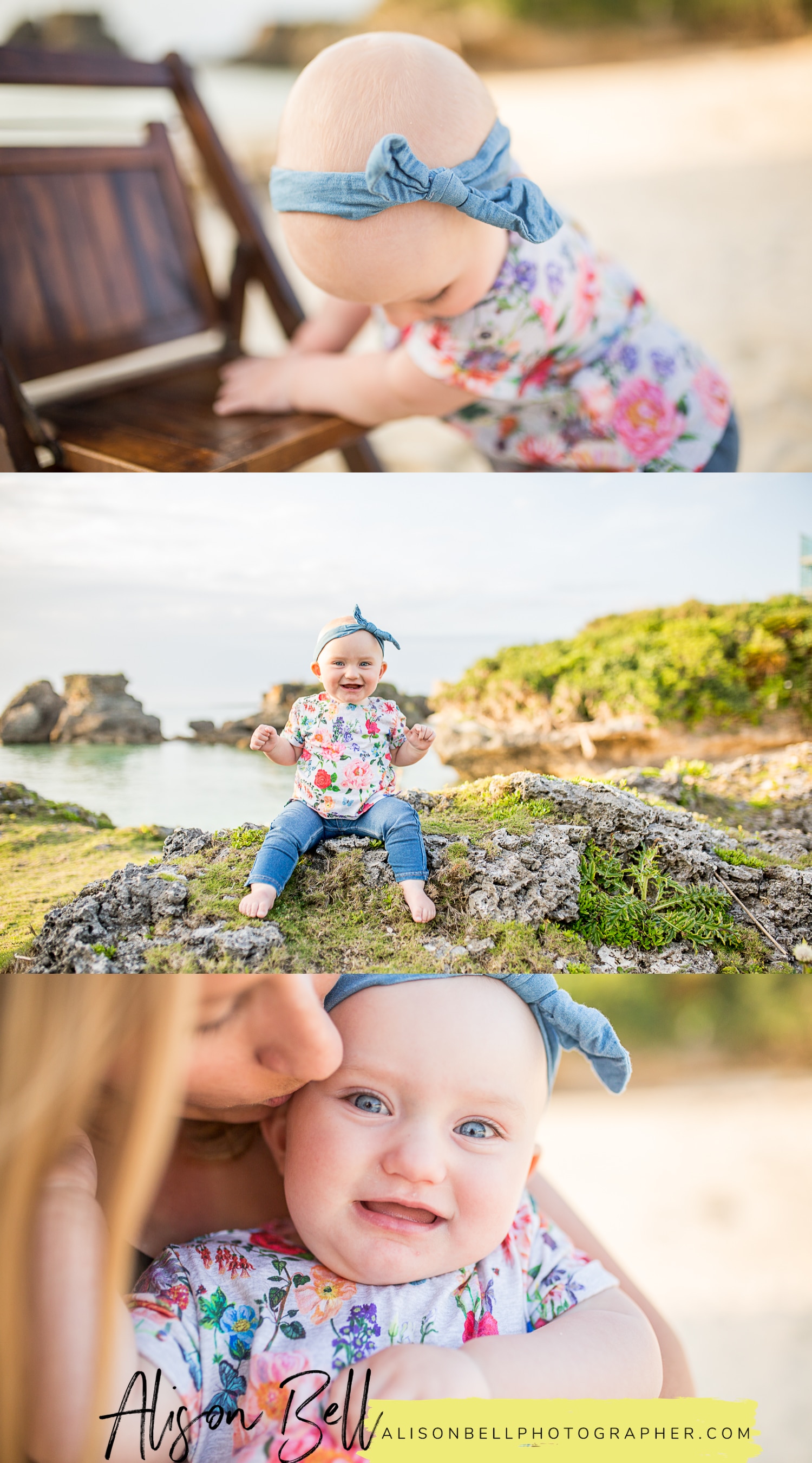 Playful, stress free family photos with Alison Bell, Photographer on the beach in Okinawa, Japan.