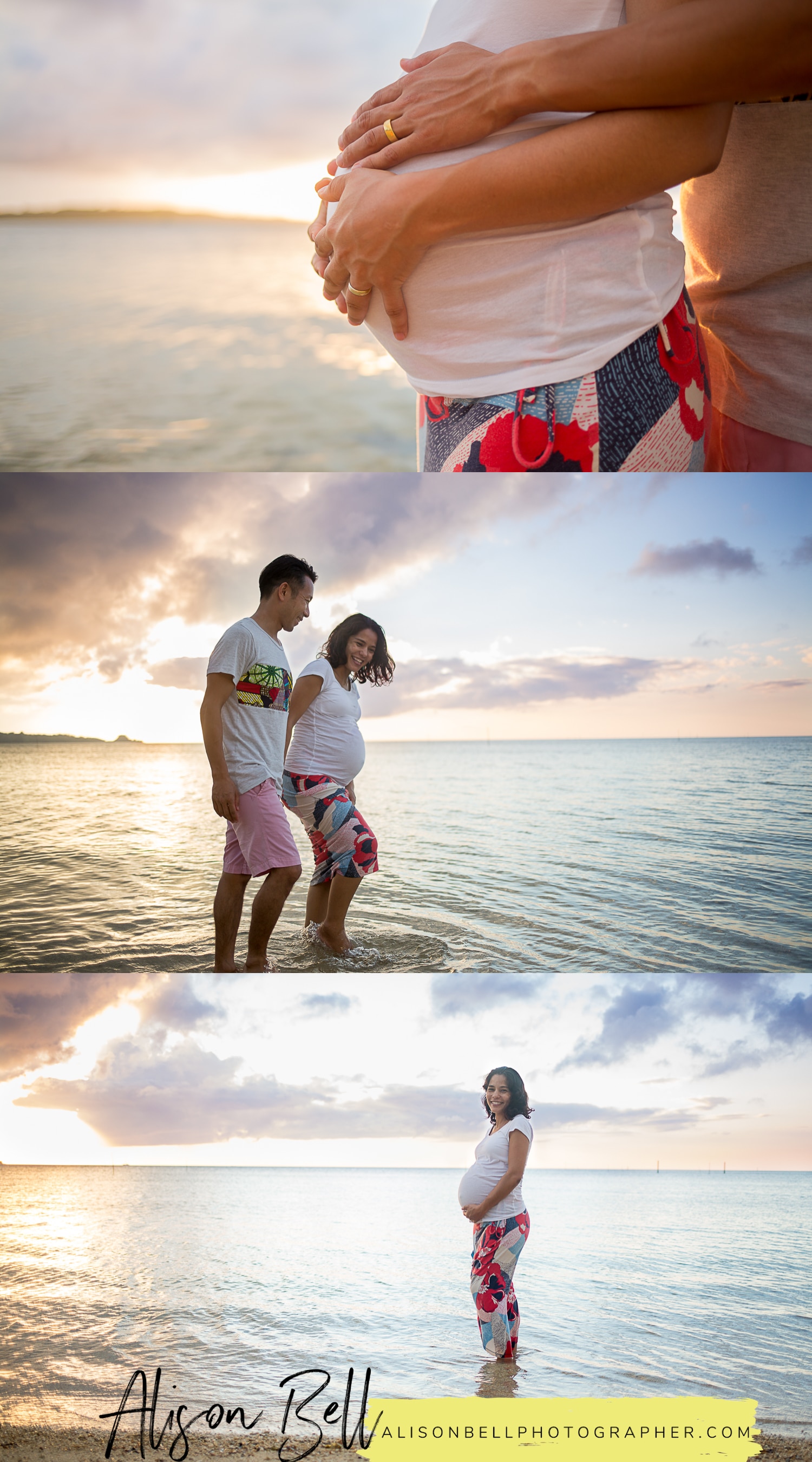 Maternity pregnancy photos on the beach in Okinawa Japan. Nakadomari Beach #alisonbellphotog alisonbellphotographer.com