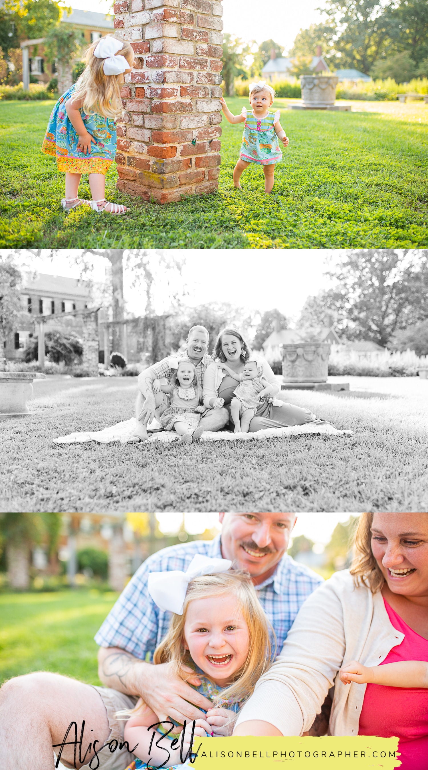 Half price family mini sessions at Chatham Manor in Fredericksburg, VA. Northern Virginia family photographer, Alison Bell. Quantico. Woodbridge, Stafford.