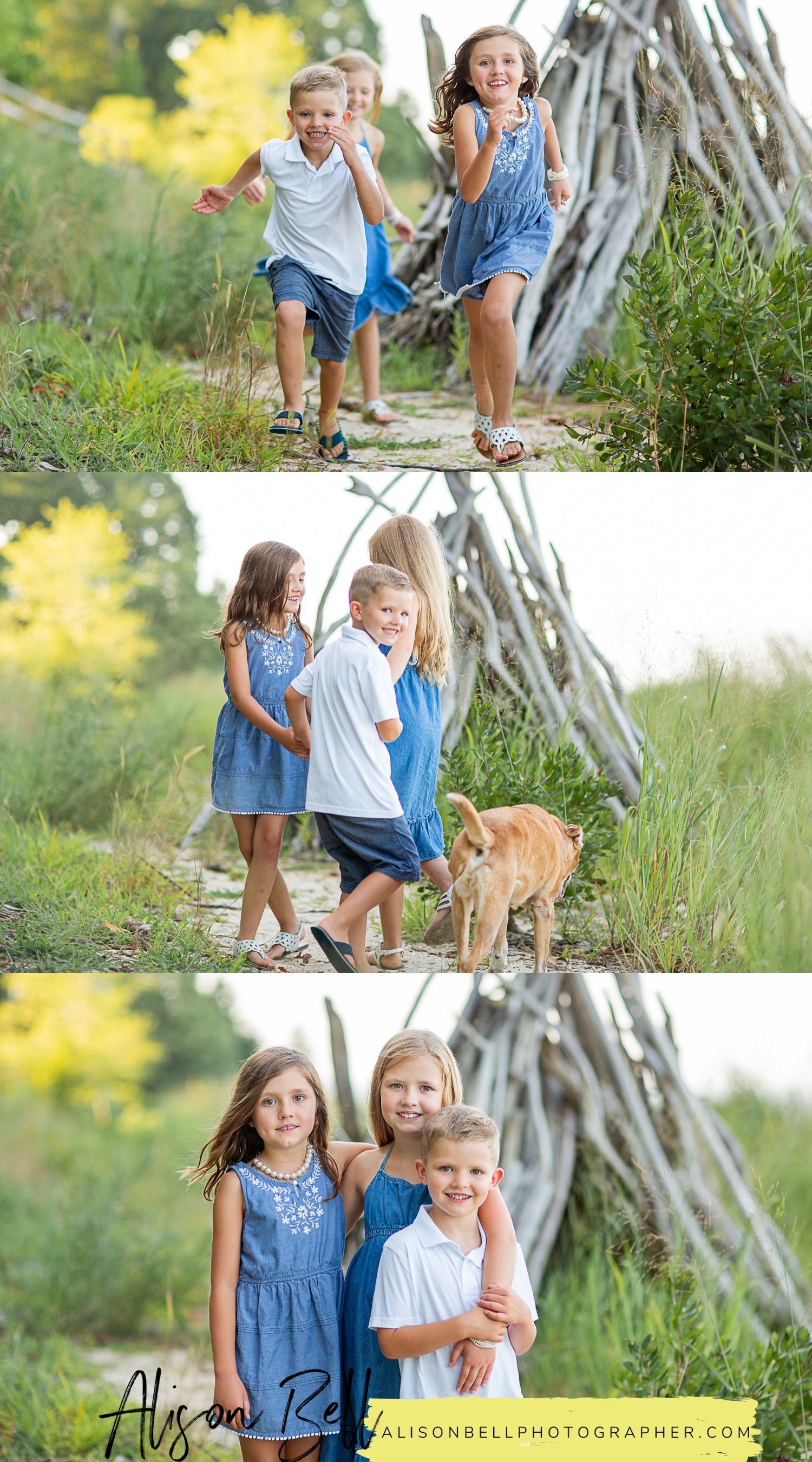Family photo session at Widewater State Park in Northern Virginia by Alison Bell, Photographer