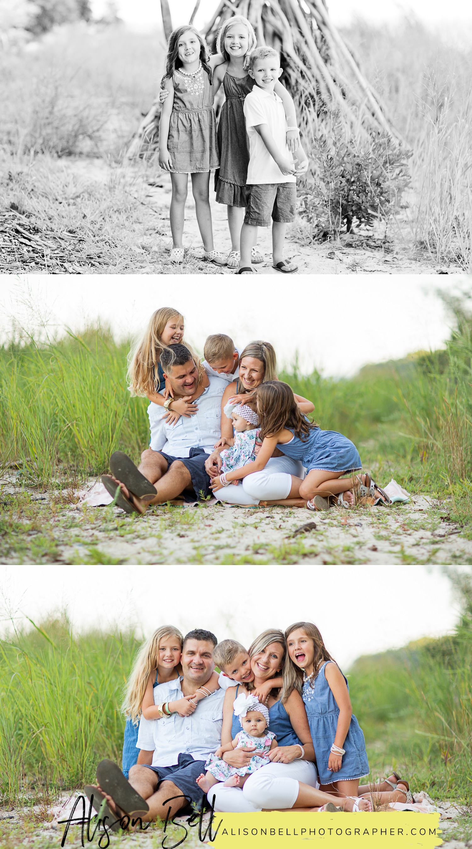 Family photo session at Widewater State Park in Northern Virginia by Alison Bell, Photographer