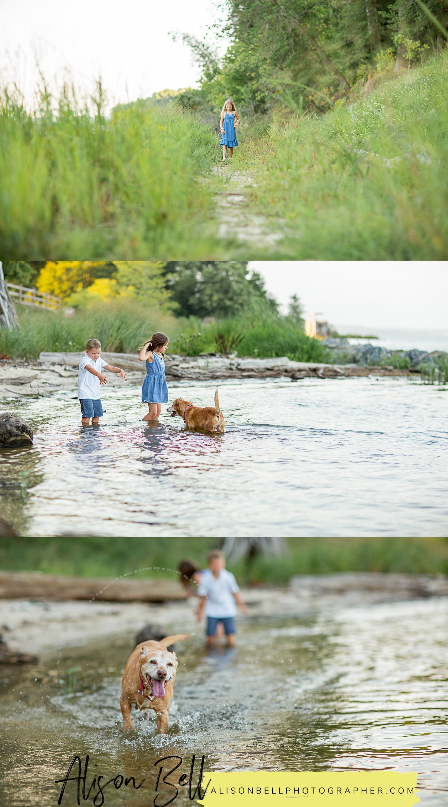 Family photo session at Widewater State Park in Northern Virginia by Alison Bell, Photographer