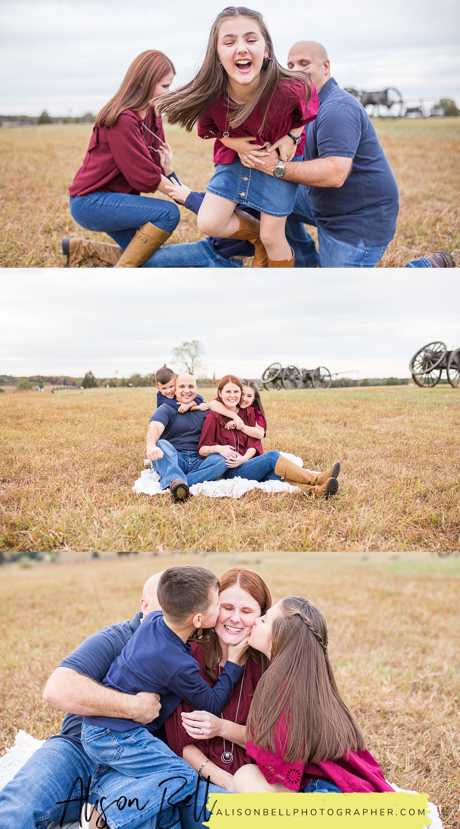 Northern virginia family photos in Manassas, VA at Manassas National Battlefield by Alison Bell, Photographer based in Quantico