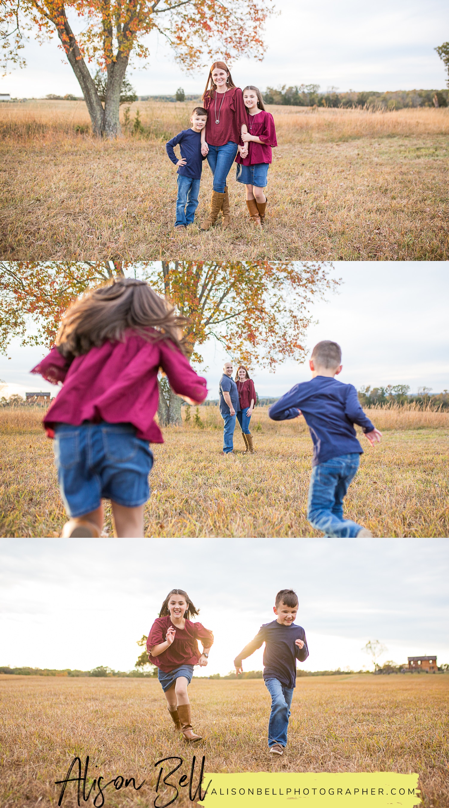 Northern virginia family photos in Manassas, VA at Manassas National Battlefield by Alison Bell, Photographer based in Quantico