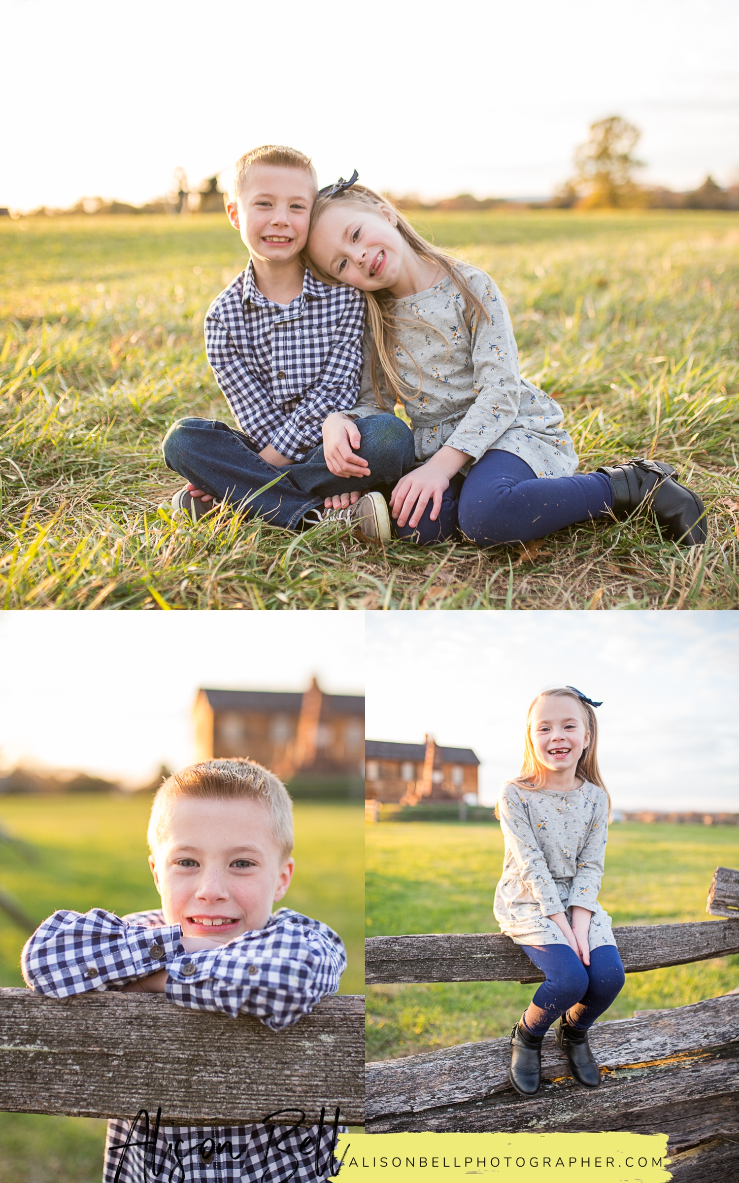 Manassas Civil War Battlefield in Northern Virginia. Family photo session by Alison Bell, Photographer of Quantico VA.