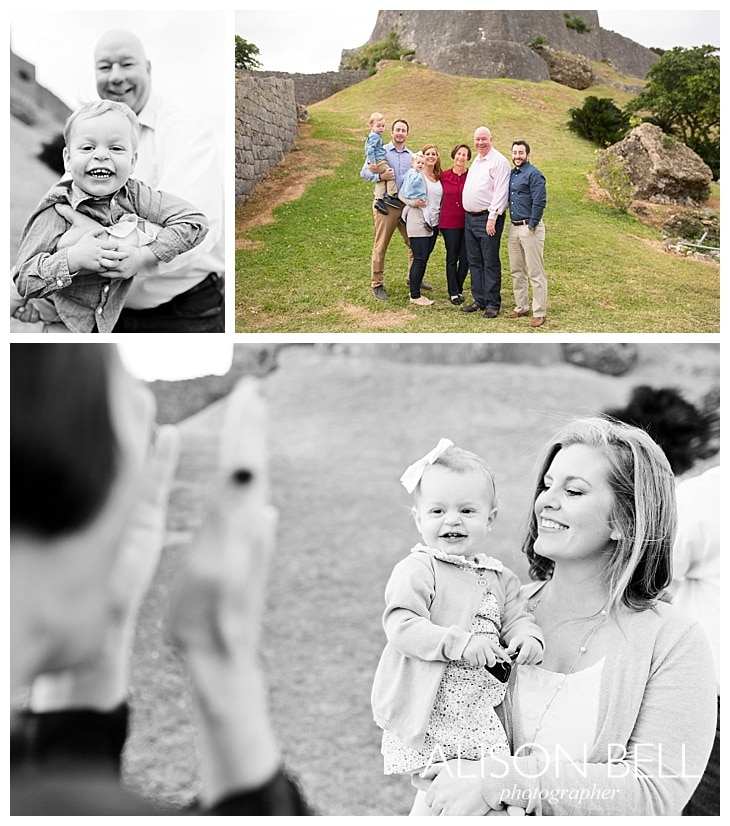 family, katsuren castle, kids, mom