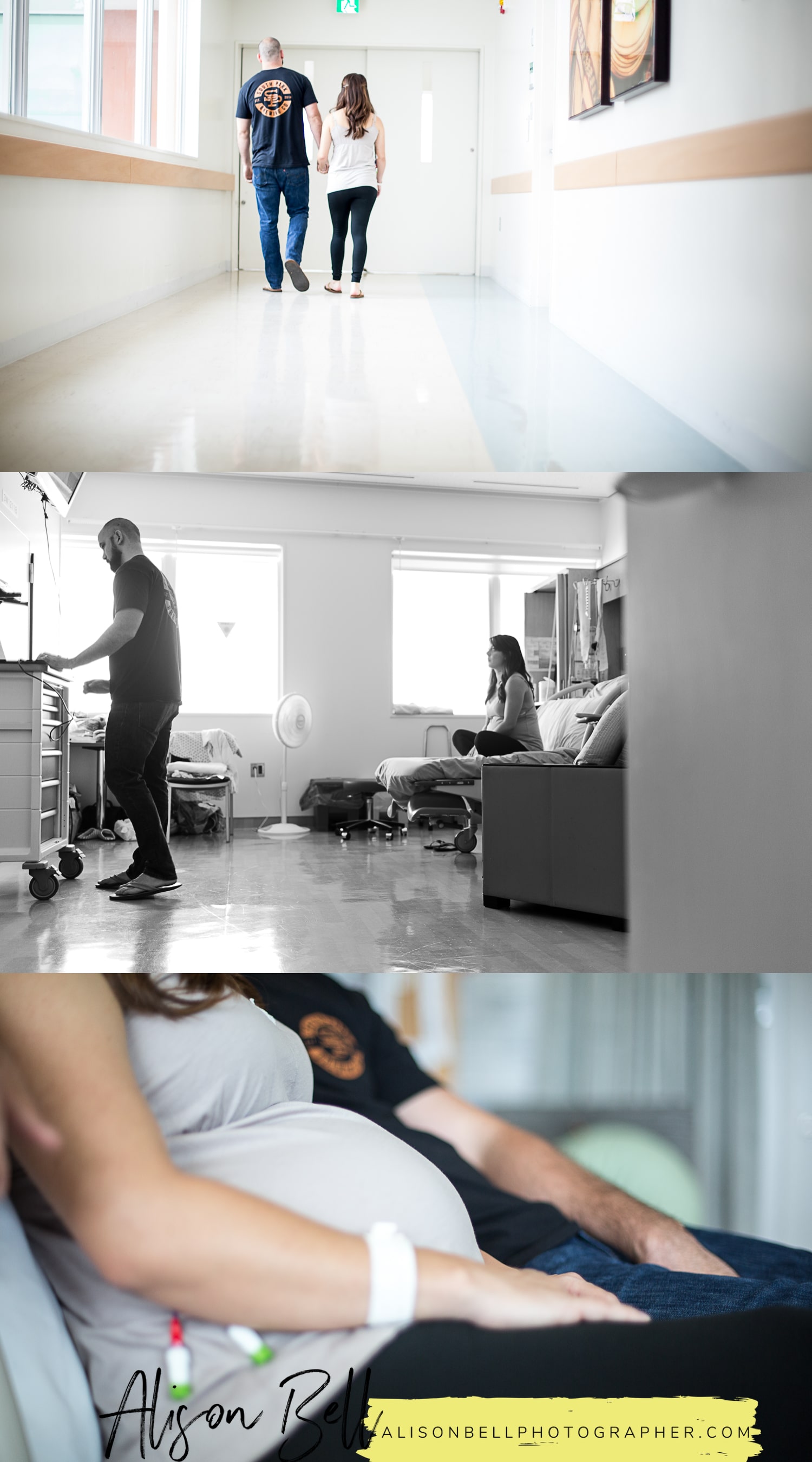 In-hospital bed rest maternity photos by Alison Bell, Photographer. #alisonbellphotog alisonbellphotographer.com
