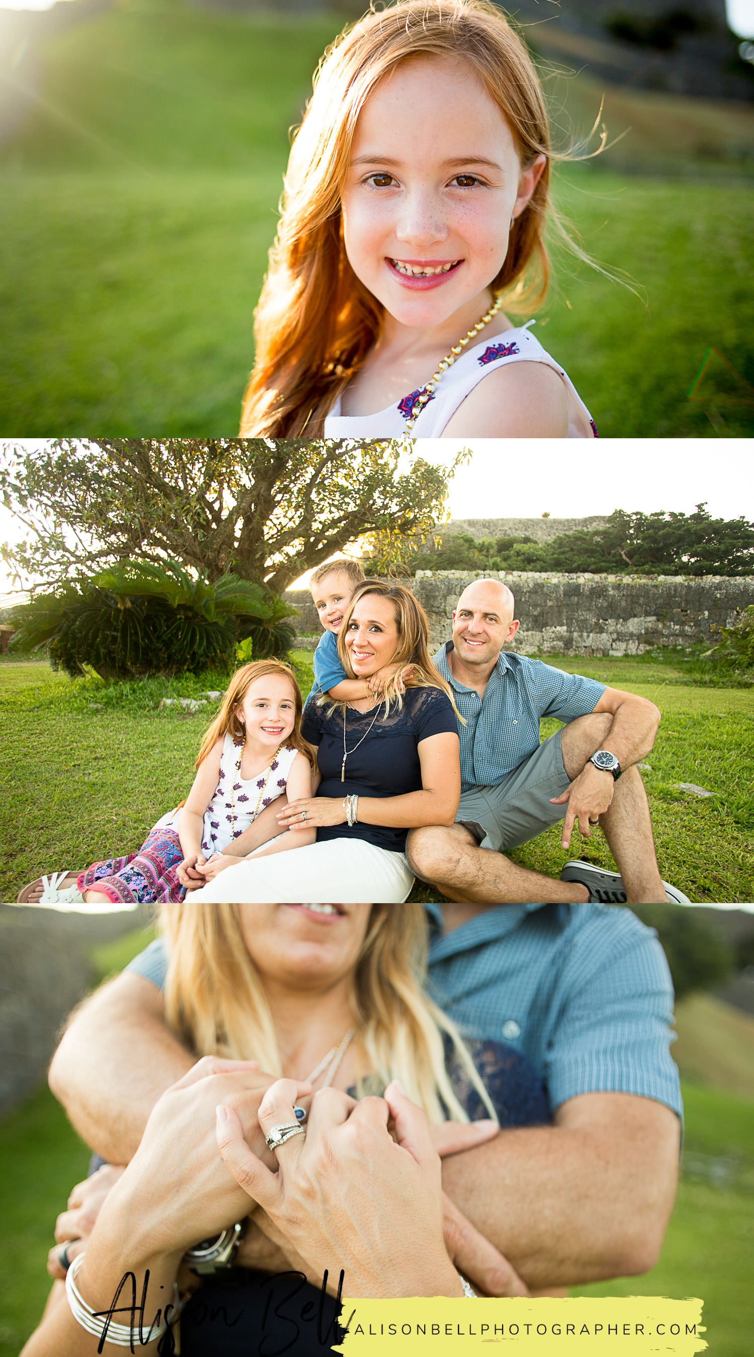 Pre-PCS family photos at Katsuren Castle in Okinawa Japan by Alison Bell, Photographer. #alisonbellphotog alisonbellphotographer.com High energy, fun family photography