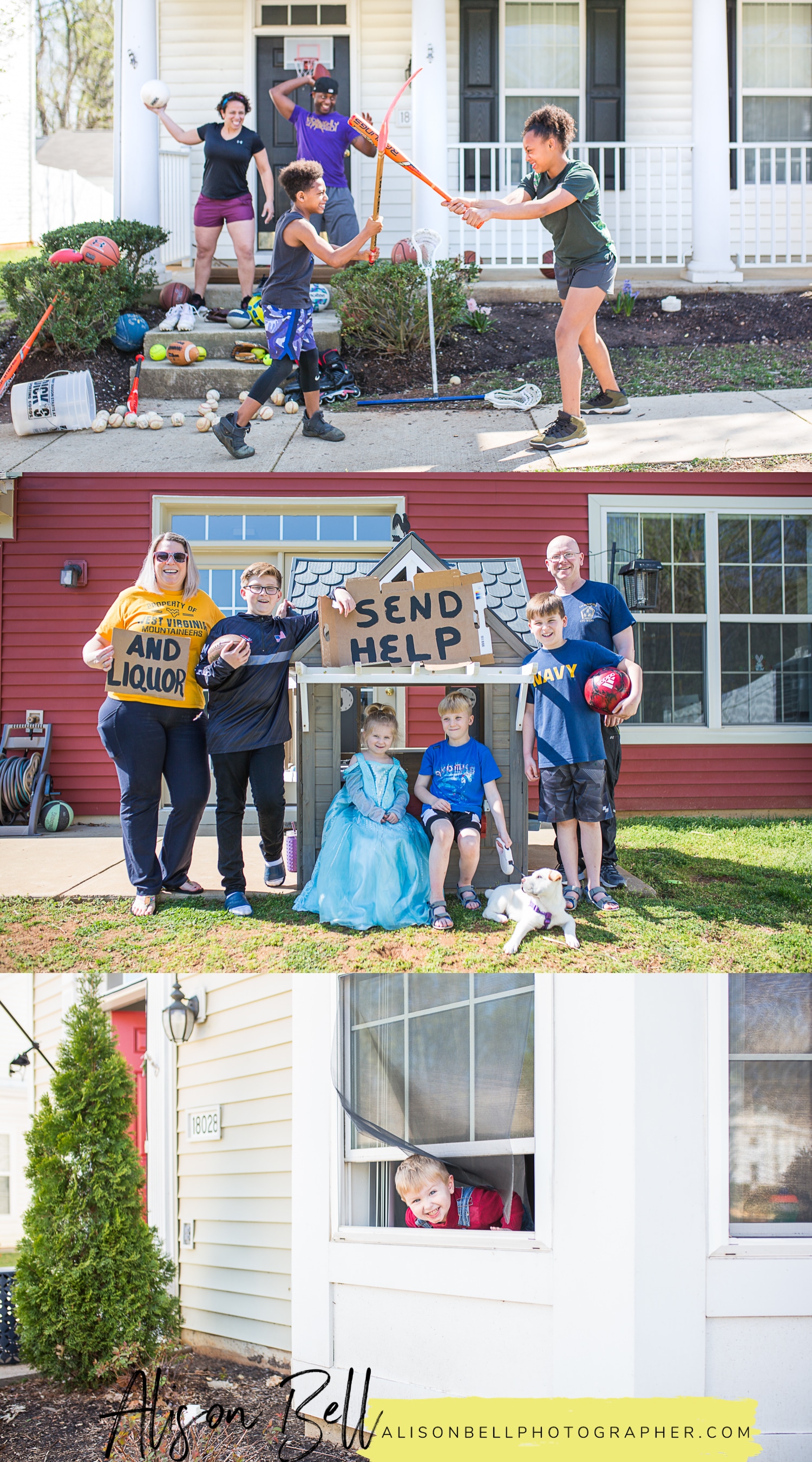 Front Porch project on Marine Corps Base Quantico in Virginia during 2020 Quarantine of Covid-19 pandemic by Alison Bell, Photographer alisonbellphotographer.com