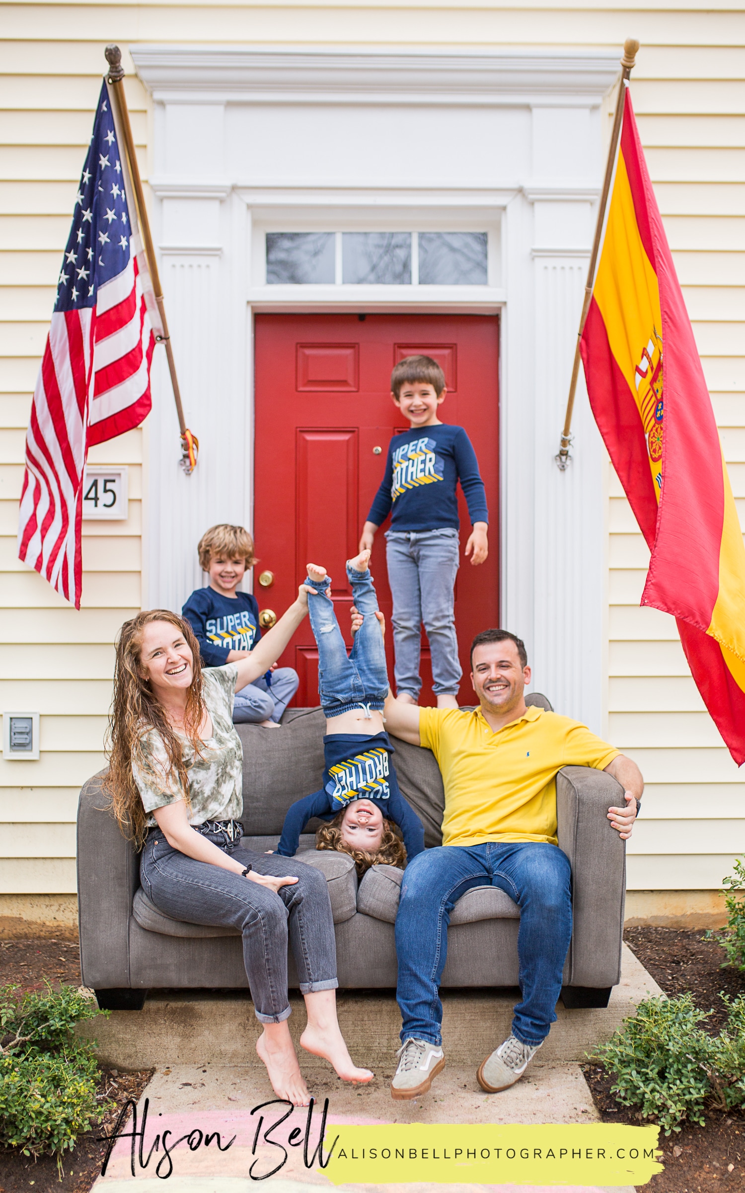 Front Porch project on Marine Corps Base Quantico in Virginia during 2020 Quarantine of Covid-19 pandemic by Alison Bell, Photographer alisonbellphotographer.com