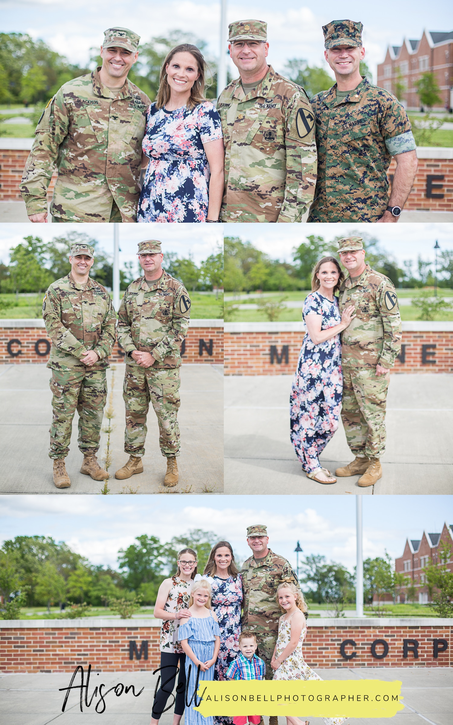 Army promotion ceremony photos at Marine Corps University in Quantico, Viriginia by Alison Bell, Photographer. alisonbellphotographer.com
