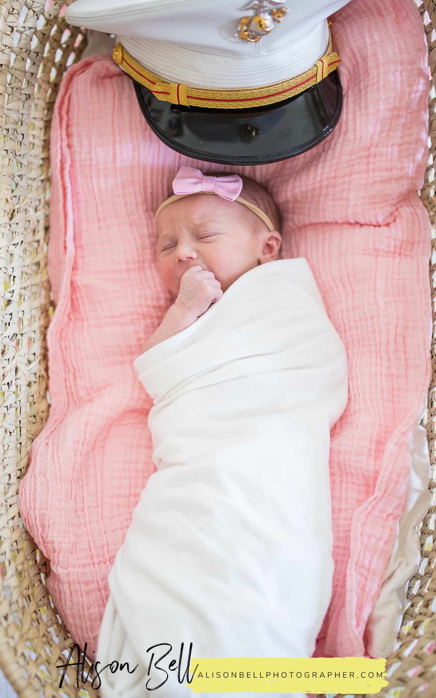 In home lifestyle newborn baby photo session by alison Bell, Photographer. Alisonbellphotographer.com USMC cover