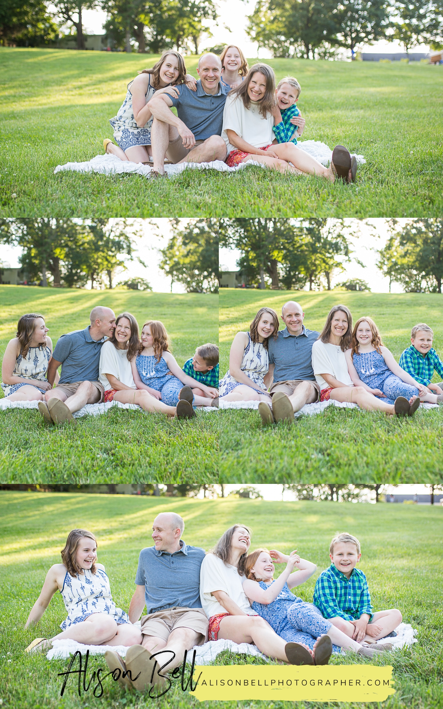 Family of 5 with older kids photo session at Wolf Trap National Park for the Performing Arts in Vienna, Virginia by Alison Bell Photographer, alisonbellphotographer.com