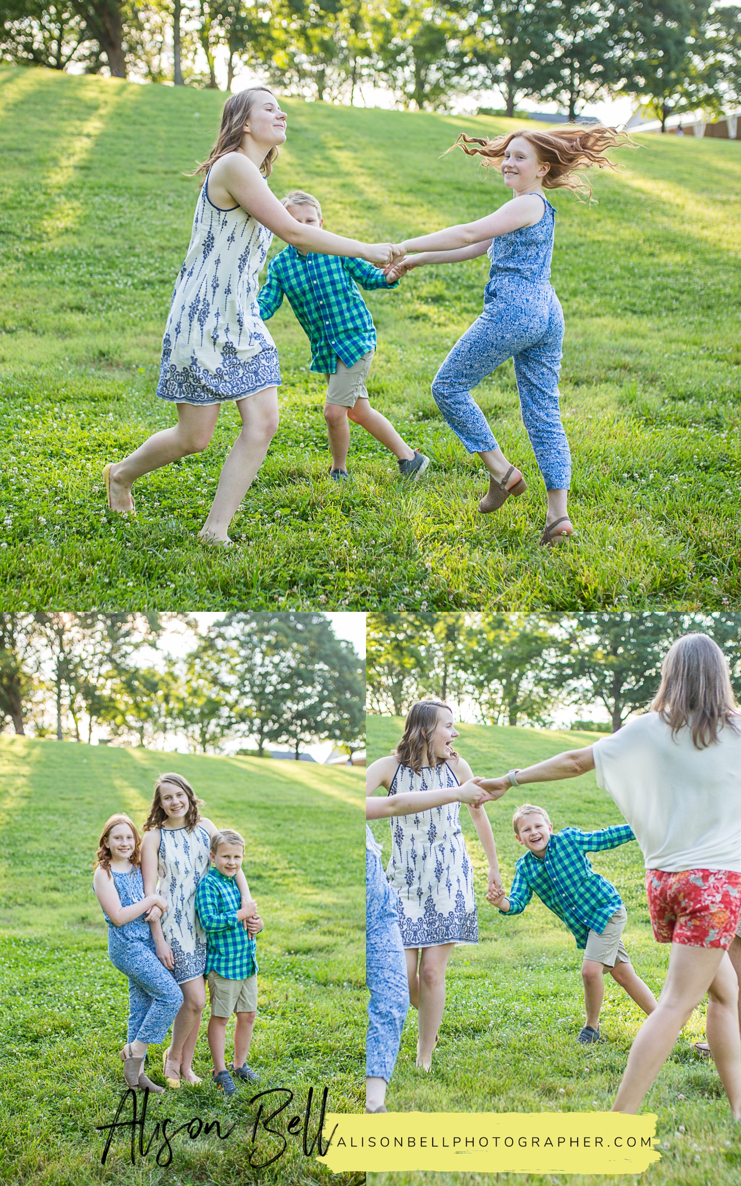 Family of 5 with older kids photo session at Wolf Trap National Park for the Performing Arts in Vienna, Virginia by Alison Bell Photographer, alisonbellphotographer.com