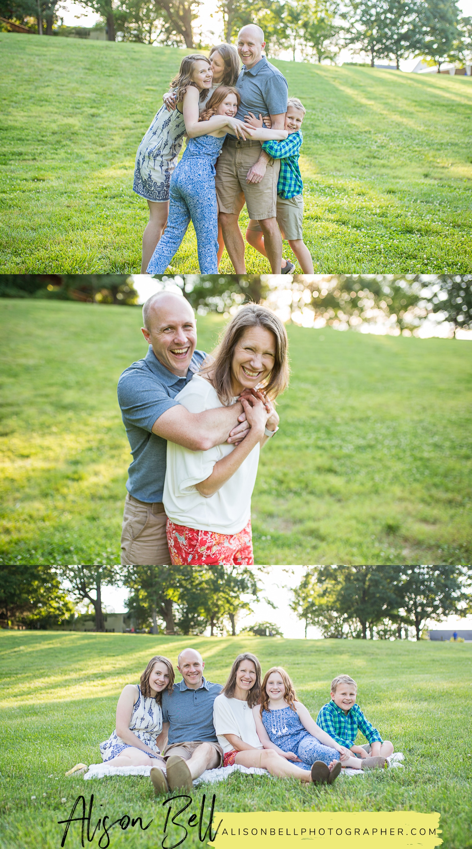 Family of 5 with older kids photo session at Wolf Trap National Park for the Performing Arts in Vienna, Virginia by Alison Bell Photographer, alisonbellphotographer.com