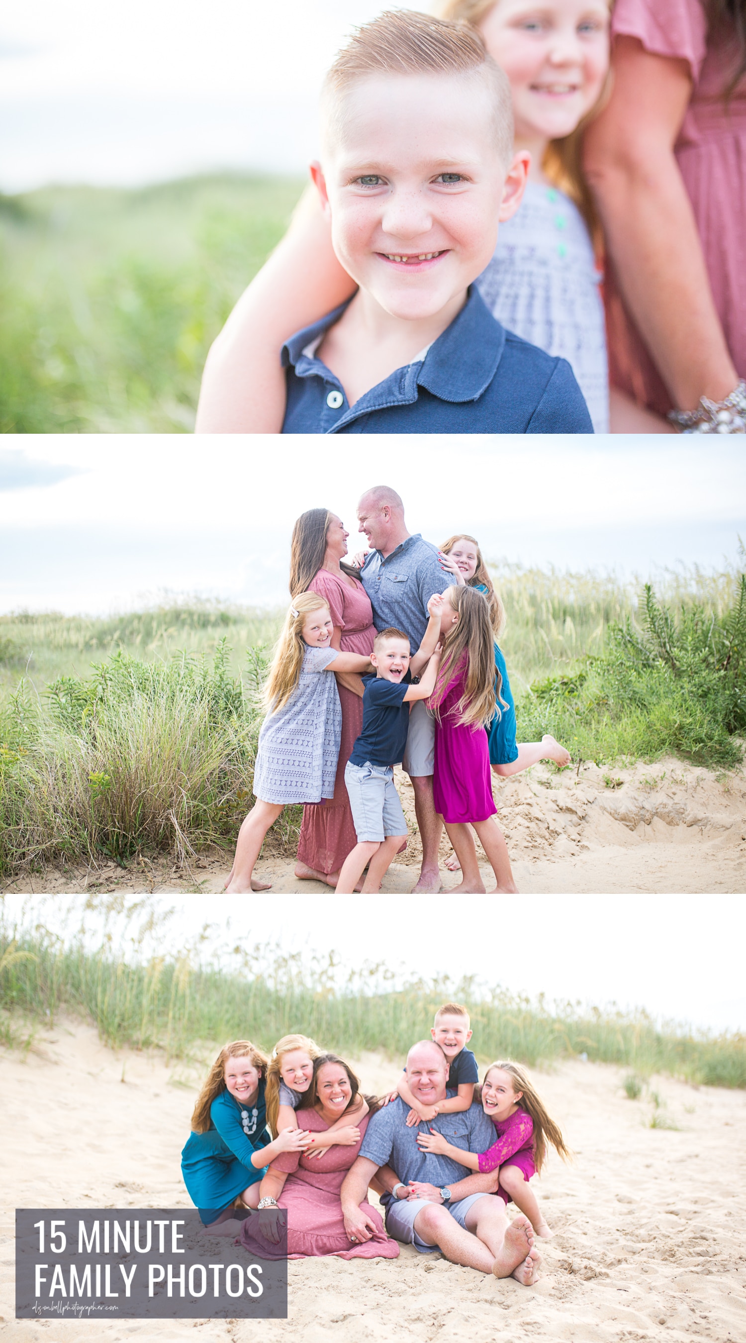 15 minute family mini photo session at East Beach, Norfolk by Alison Bell Photographer