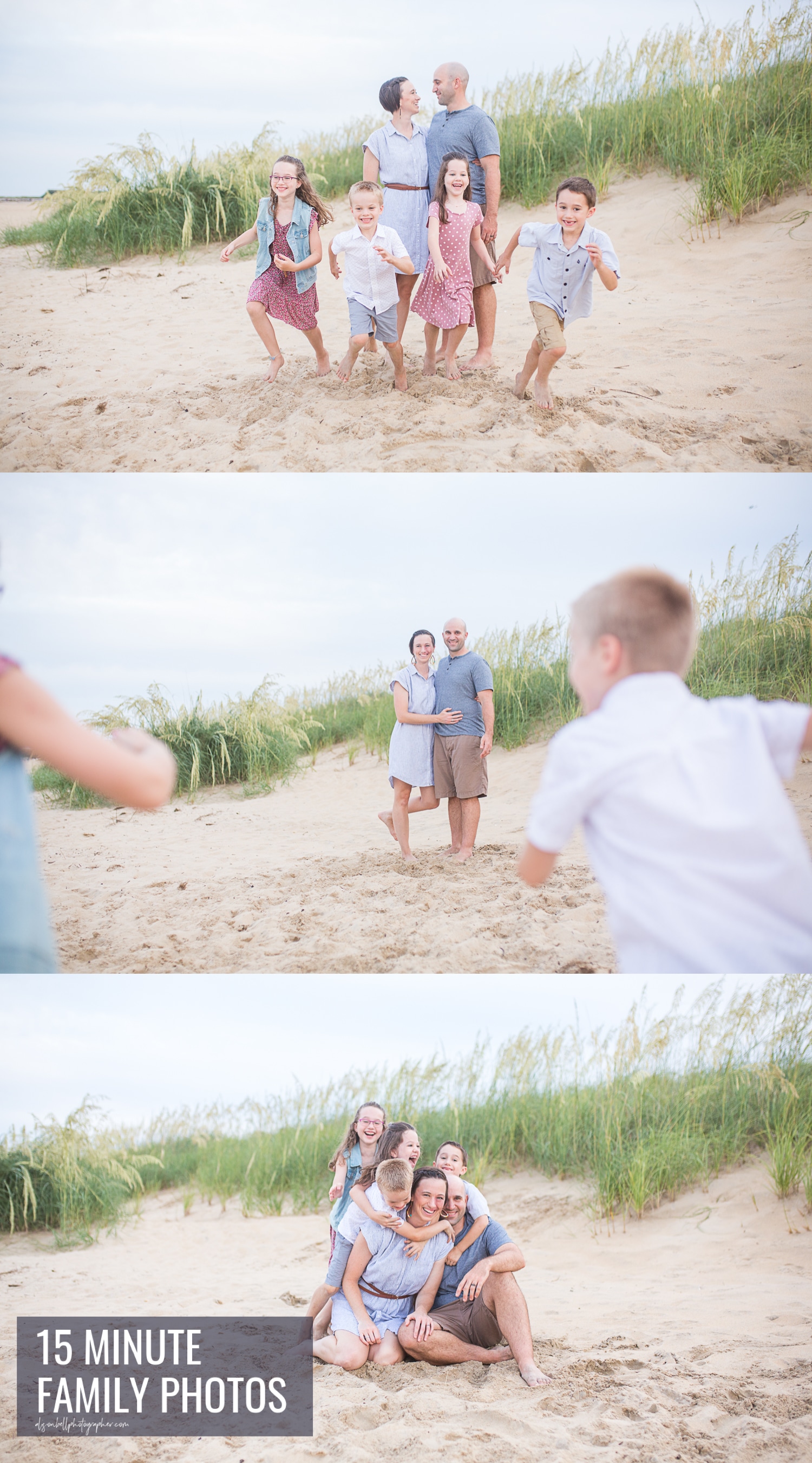 15 minute family mini photo session at East Beach, Norfolk by Alison Bell Photographer