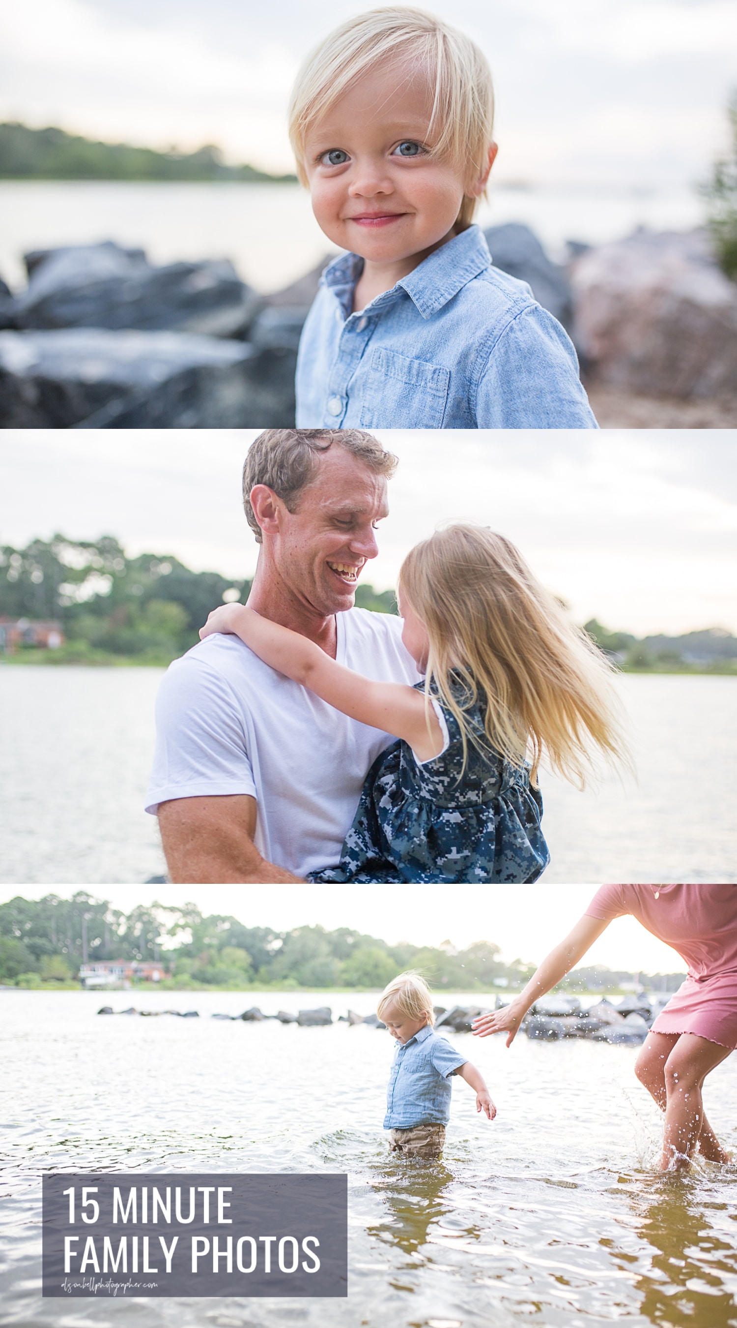 Family mini sessions at first landing state park The Narrows by Alison bell, Photographer alisonbellphotographer.com