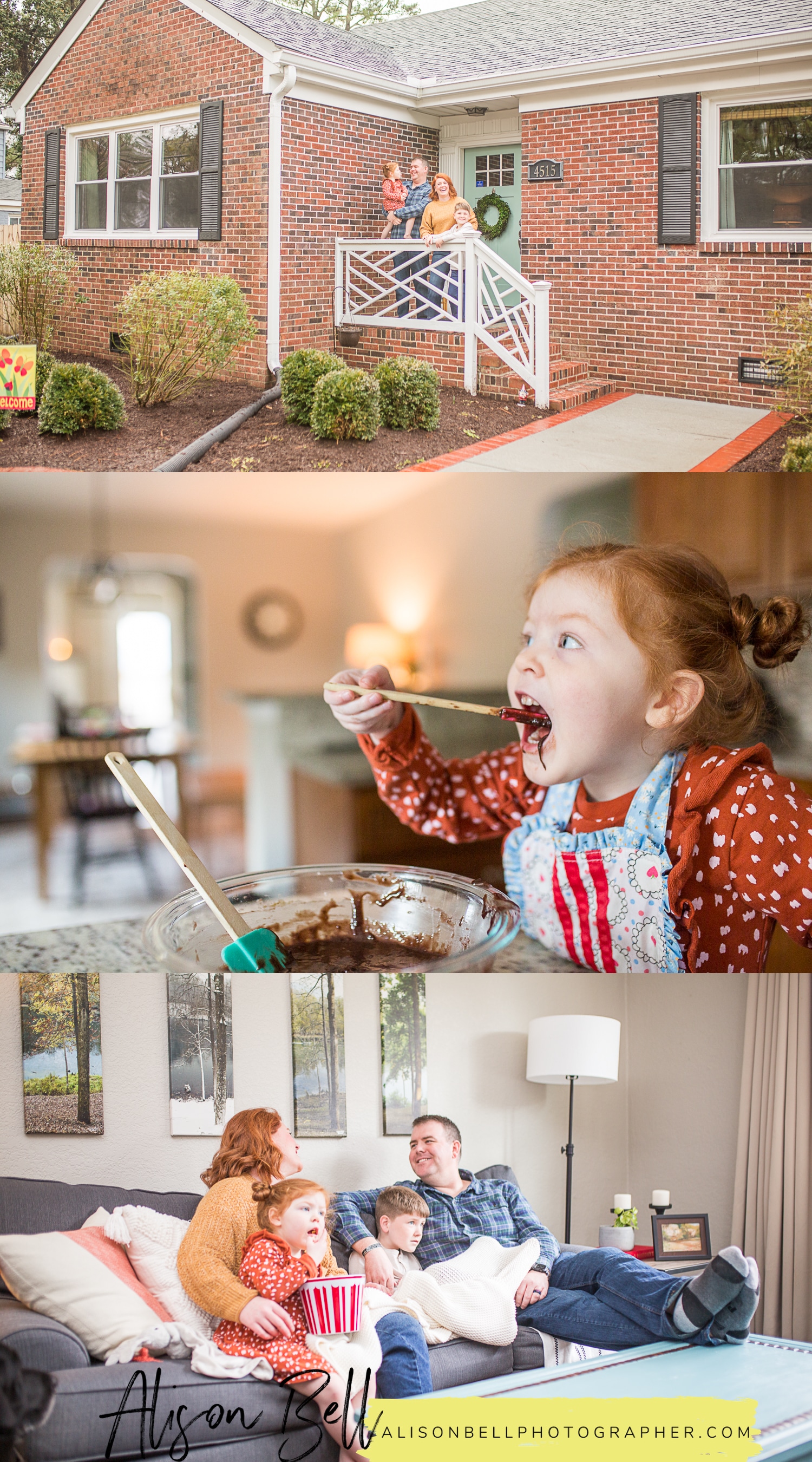 in home family photo session lifestyle military family pcs move