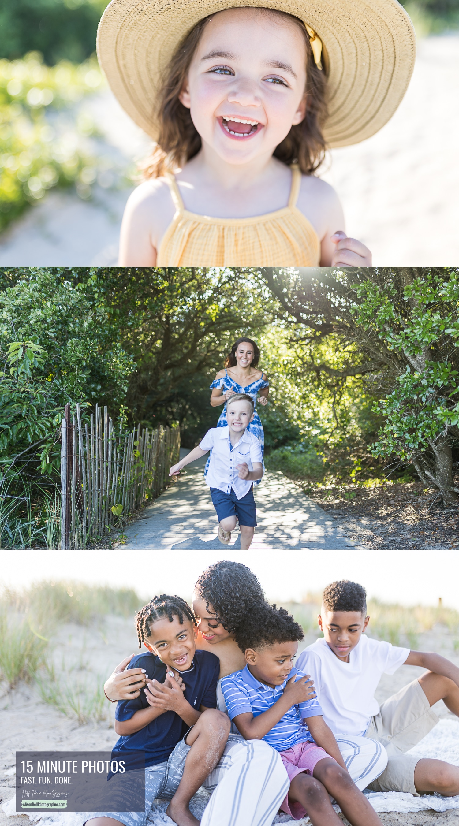 89th street virginia beach mini family photo sessions