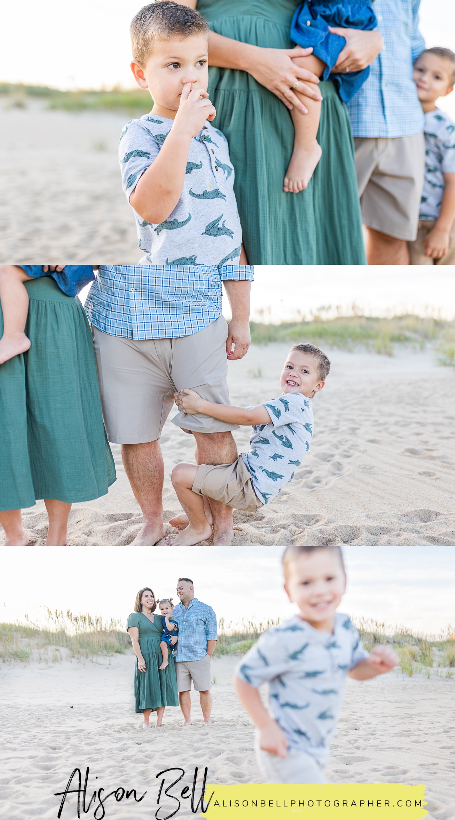 Virginia beach family photography at north end mini photo session by alison bell, photographer