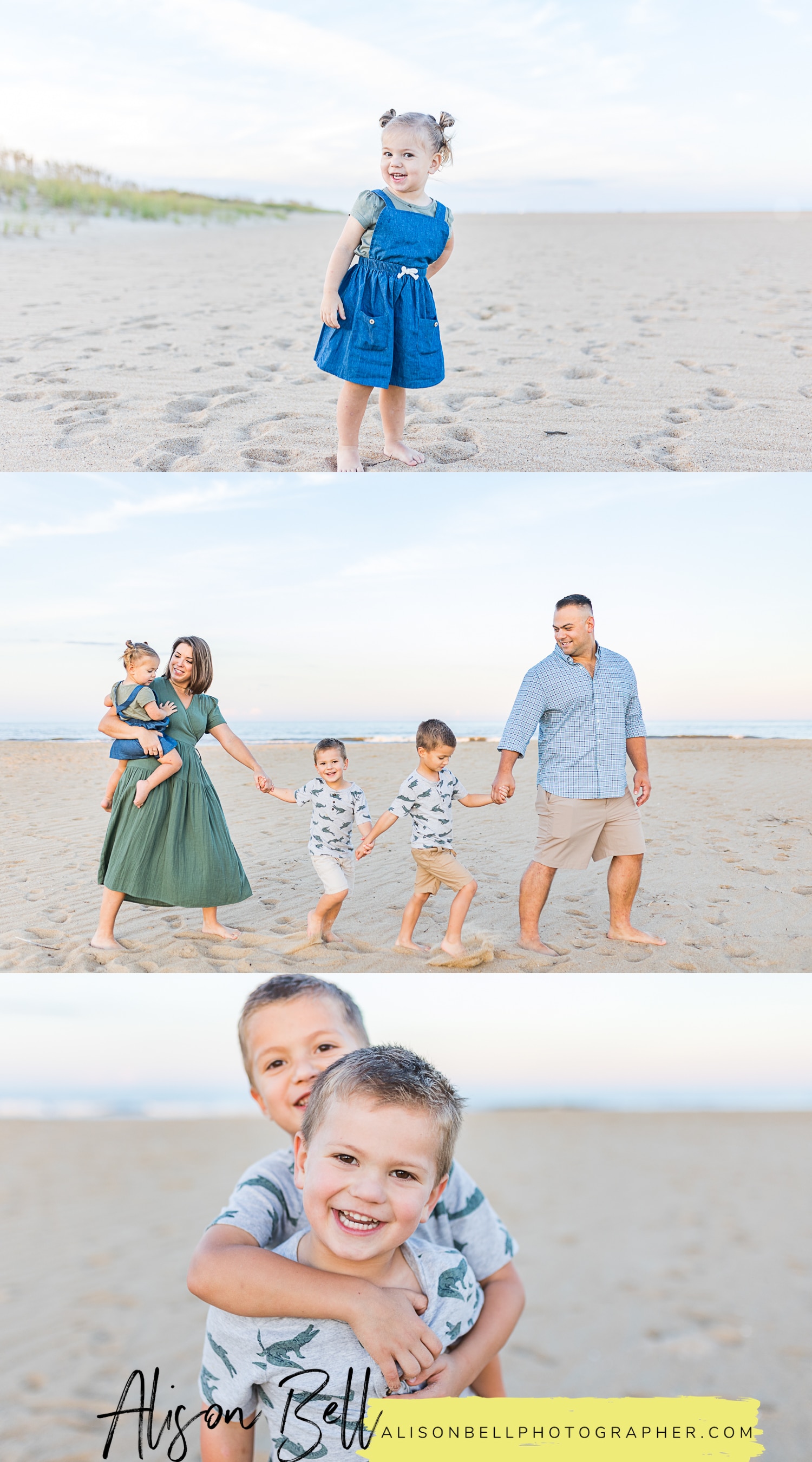 Virginia beach family photography at north end mini photo session by alison bell, photographer