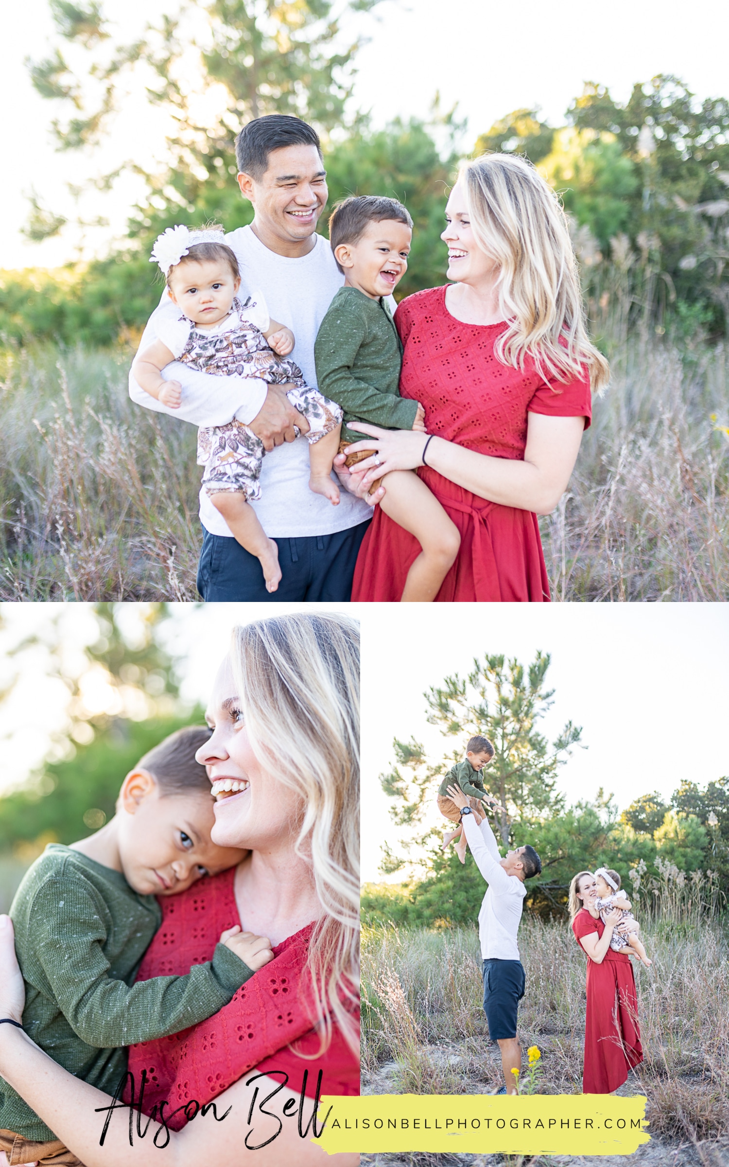 Fall mini sessions at pleasure house point natural area in Virginia beach with alison bell photographer