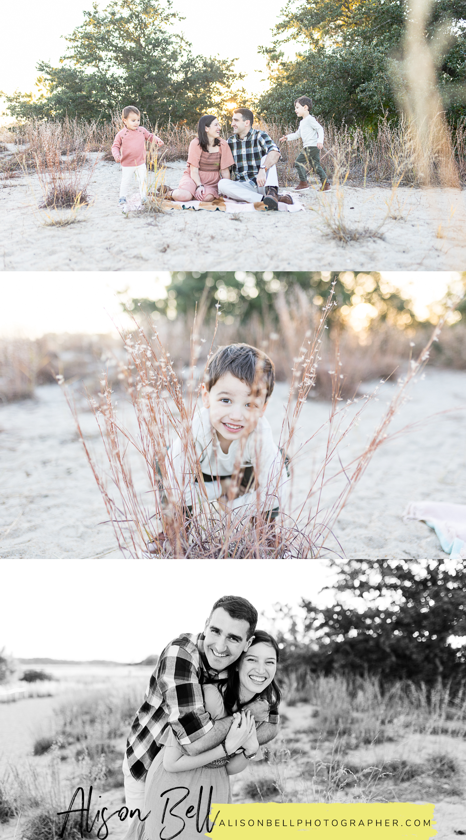 VA beach family photos at pleasure house point natural area in hampton roads, va by alison bell, photographer