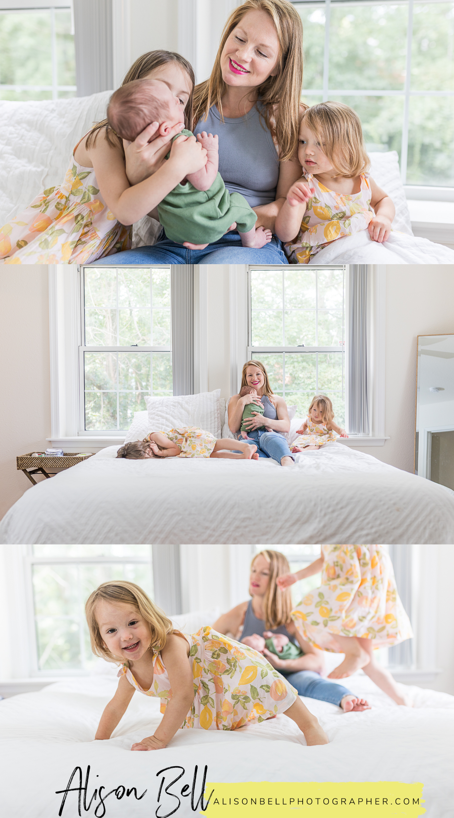 hampton roads newborn photography with siblings