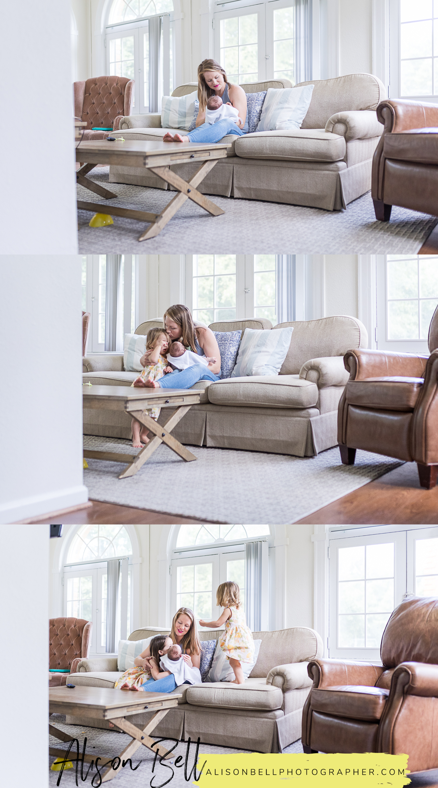 virgina beach newborn photographers in home lifestyle