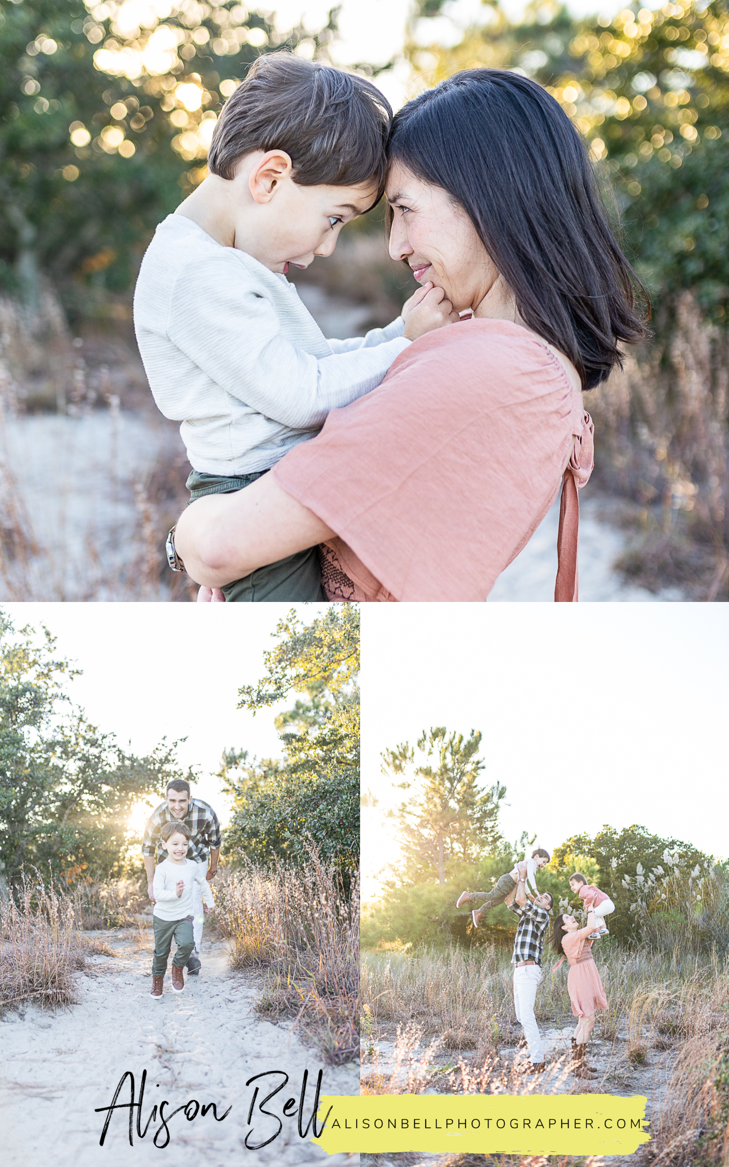VA beach family photos at pleasure house point natural area in hampton roads, va by alison bell, photographer