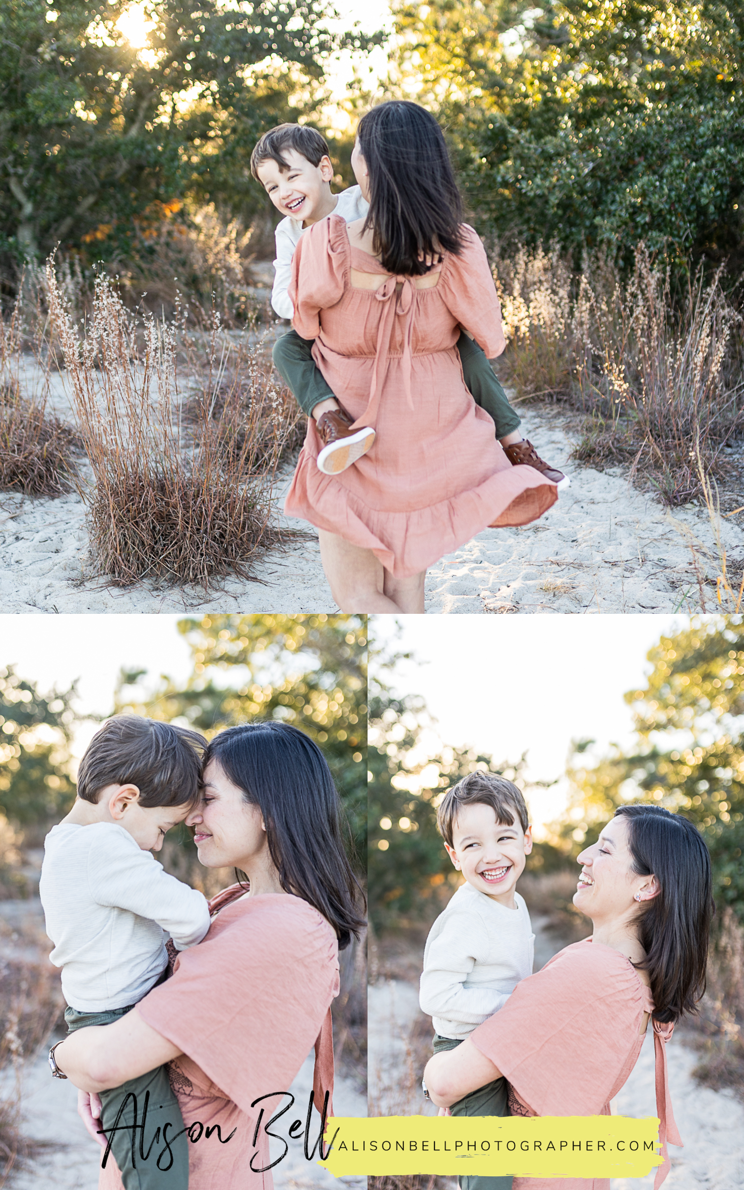 VA beach family photos at pleasure house point natural area in hampton roads, va by alison bell, photographer