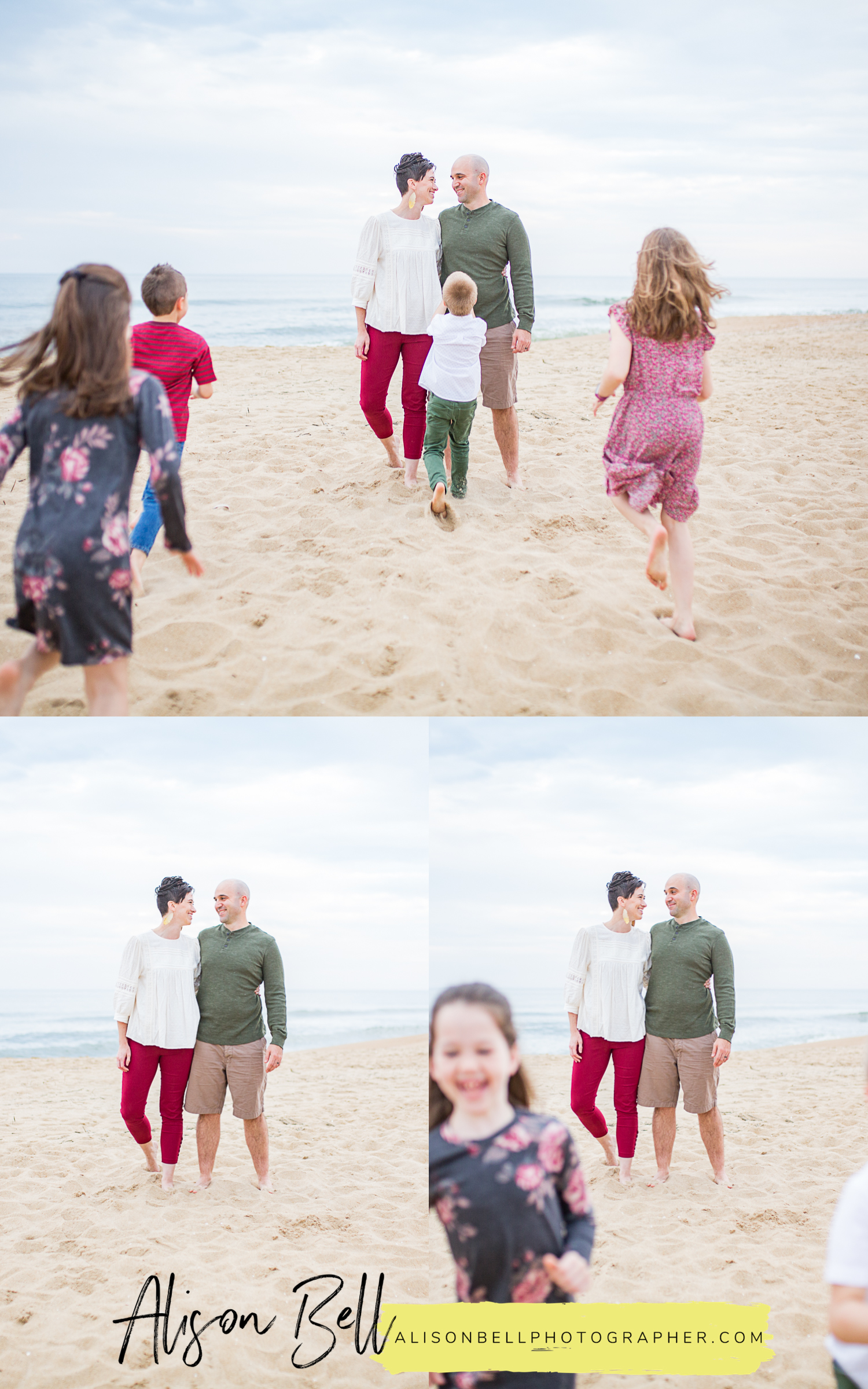 Virginia beach family photographer for extended beach photo sessions by alison bell photographer