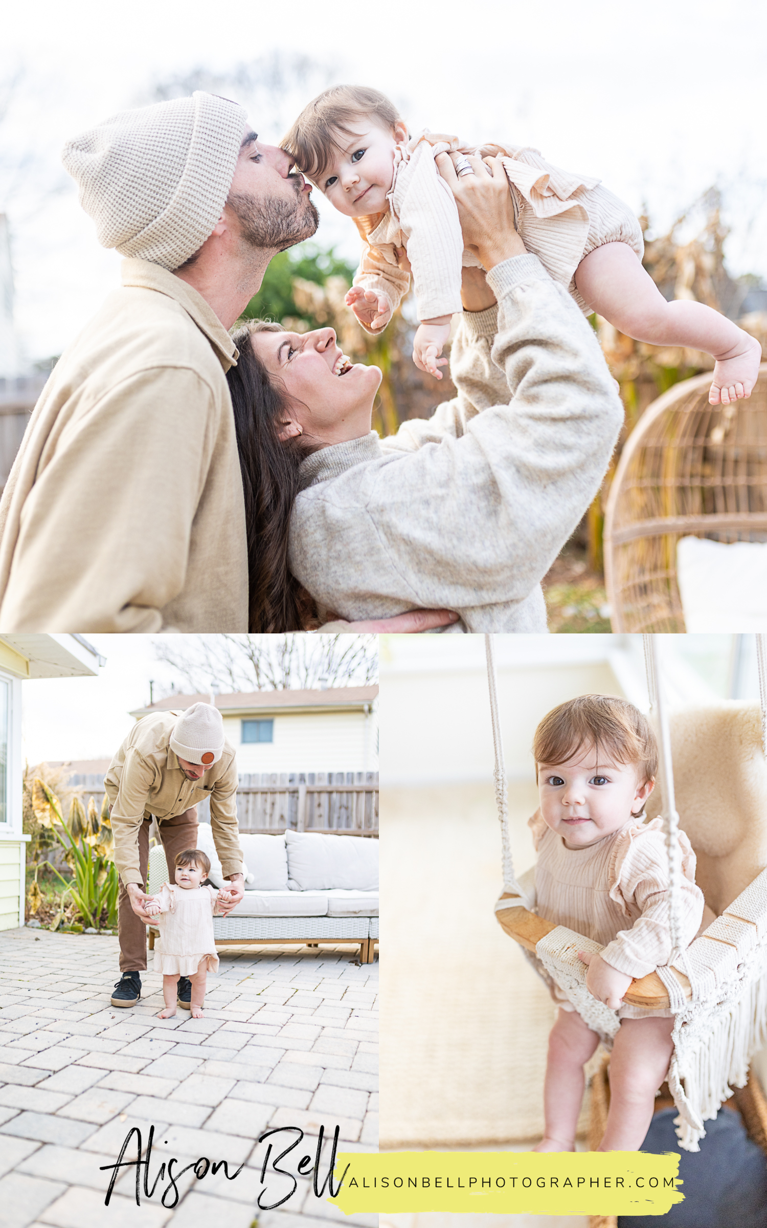 family photo session in home virginia beach, va