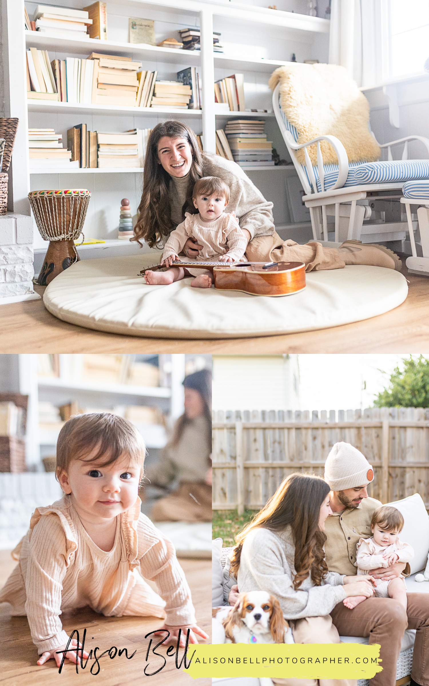 family photo session in home virginia beach, va