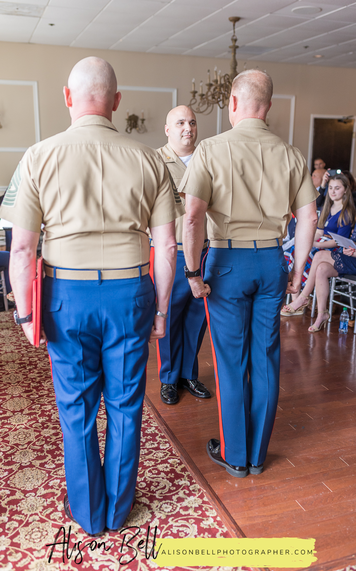 USMC retirement ceremony at montclair country club in virginia
