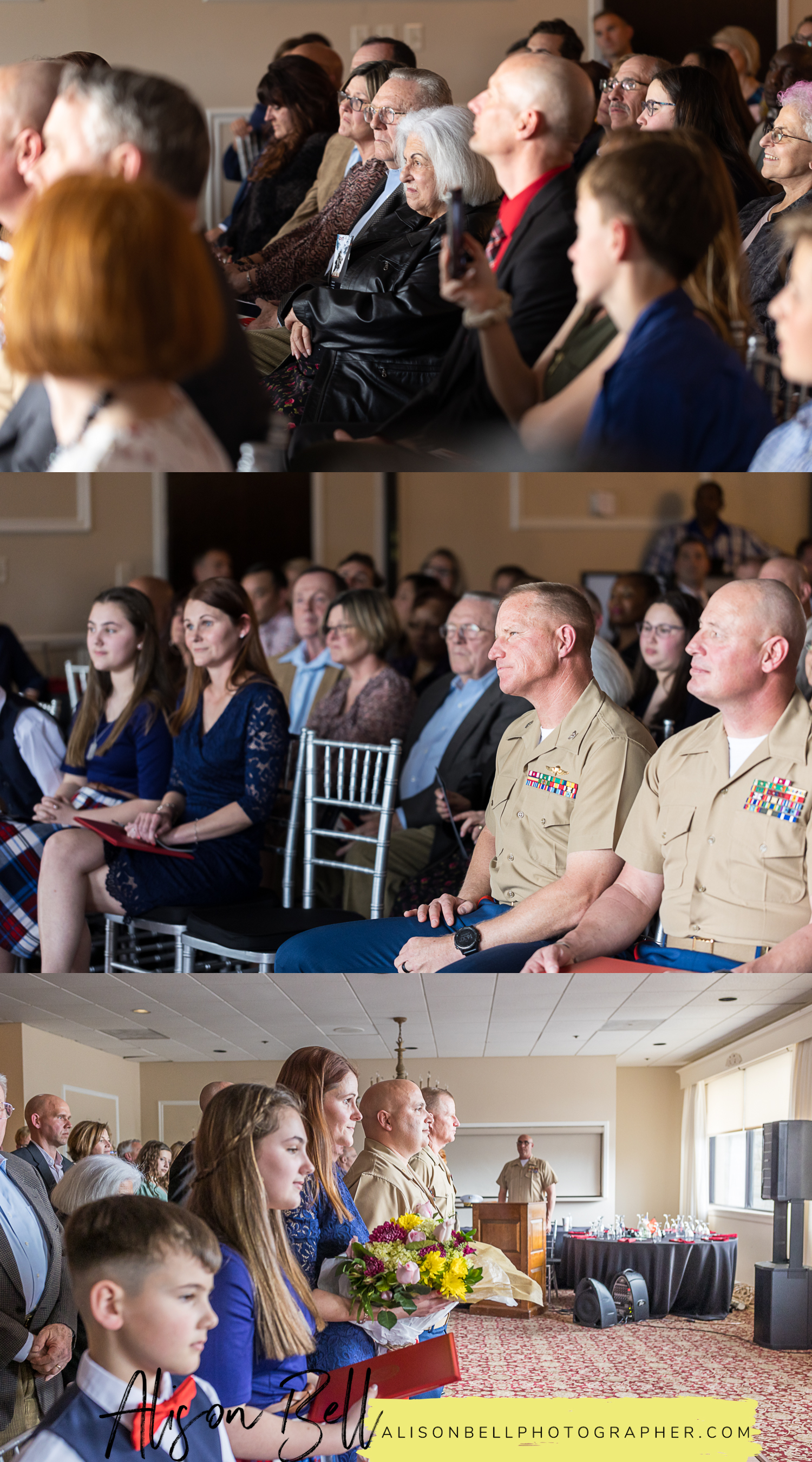 USMC retirement ceremony at montclair country club in virginia