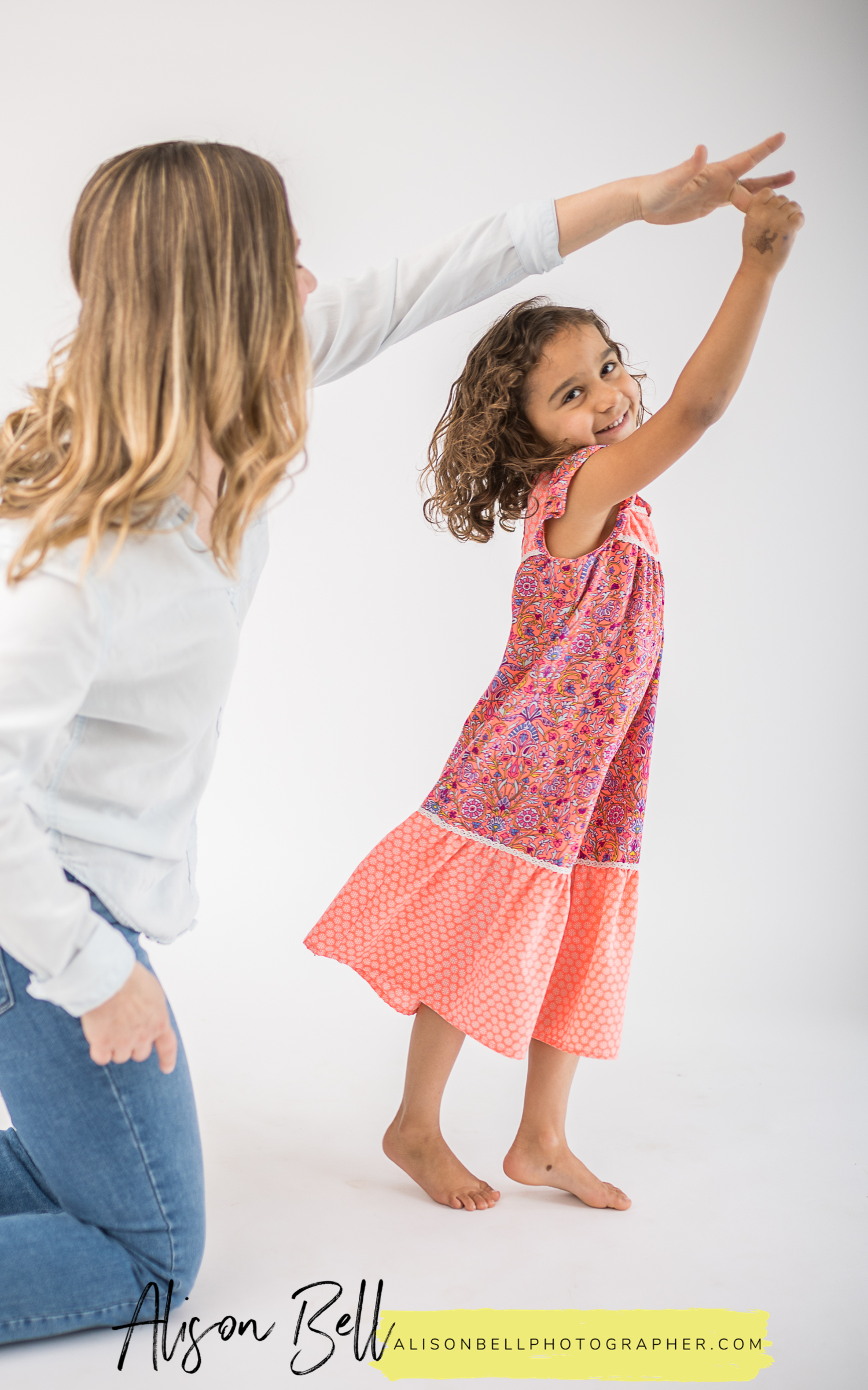 Mother's Day photo session mommy & me in studio by alison bell photographer