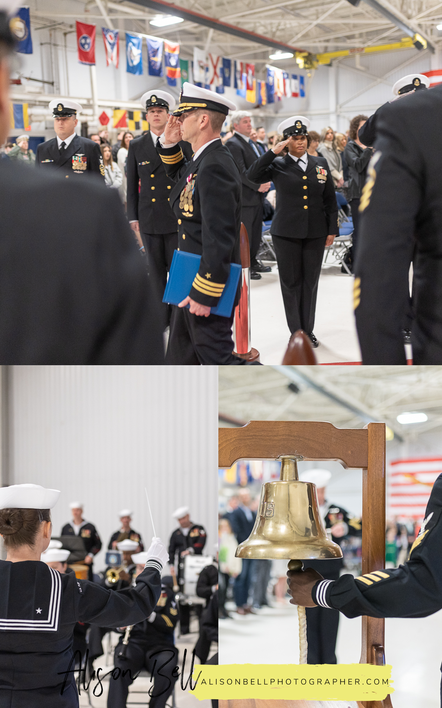Navy change of command ceremony at oceana naval air station inside hangar by alison bell photographer virginia beach