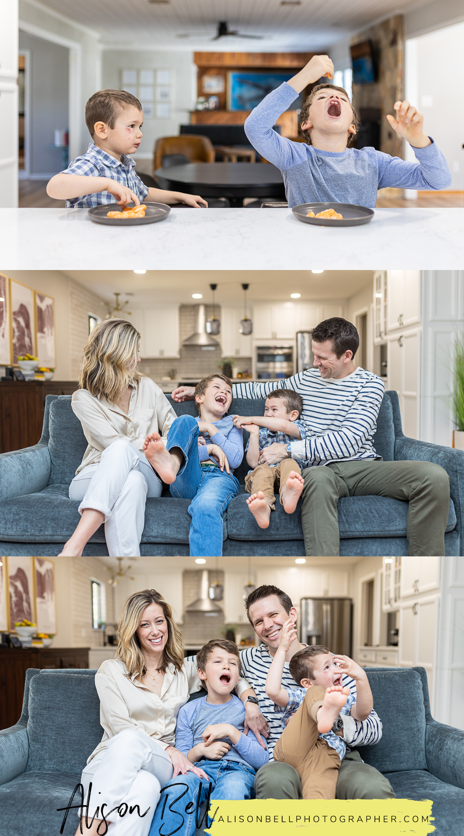 In home family family photos in virginia beach by alison bell photographer