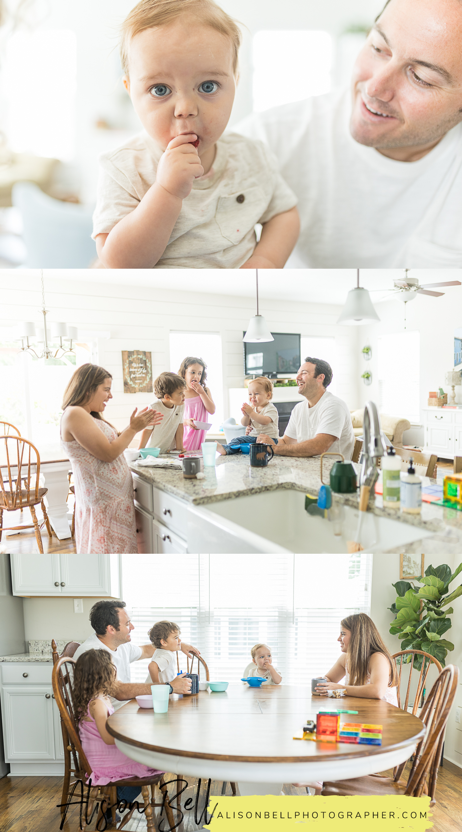 In home family photo session in va beach by alison bell photographer