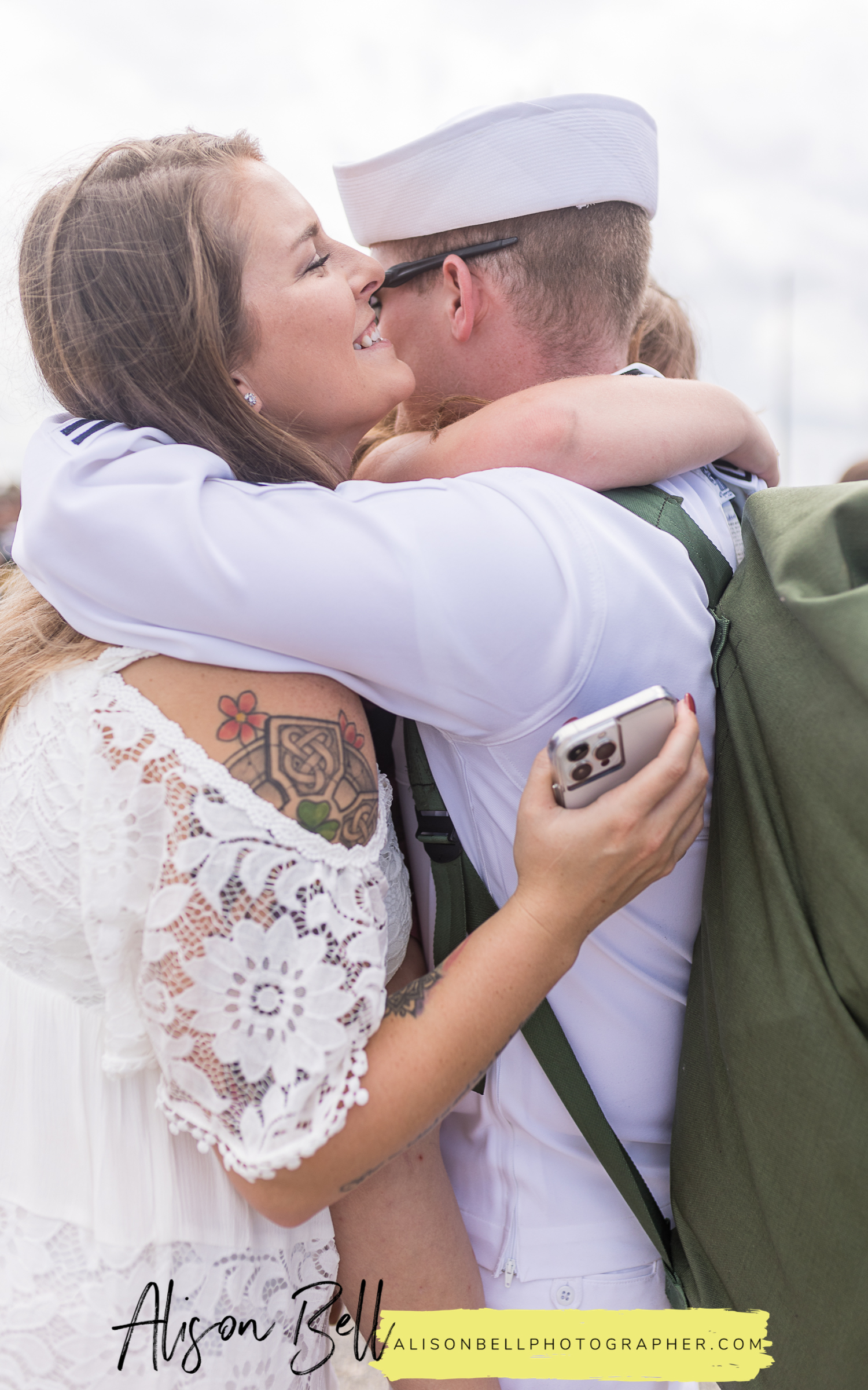 navy ship homecoming at the pier in naval base norfolk, virginia