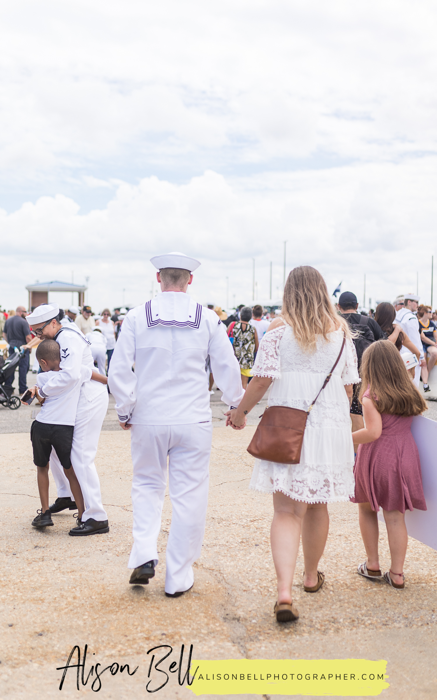 navy ship homecoming at the pier in naval base norfolk, virginia